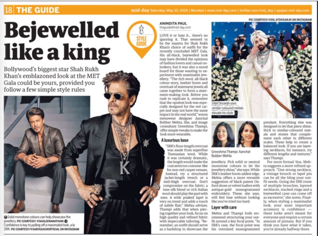 Excited to share my take on decoding King Khan’s striking Met Gala appearance.